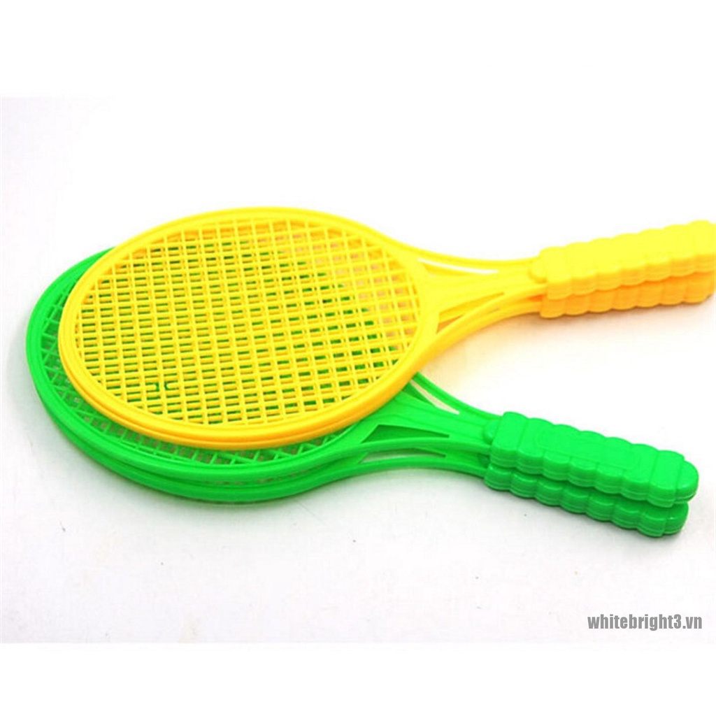 Cặp vợt đánh cầu lông / tennis màu trắng giáo dục cho bé