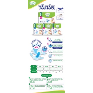 Combo 3 Tã dán( bỉm) người lớn Sunmate Xl 10( 30 miếng)