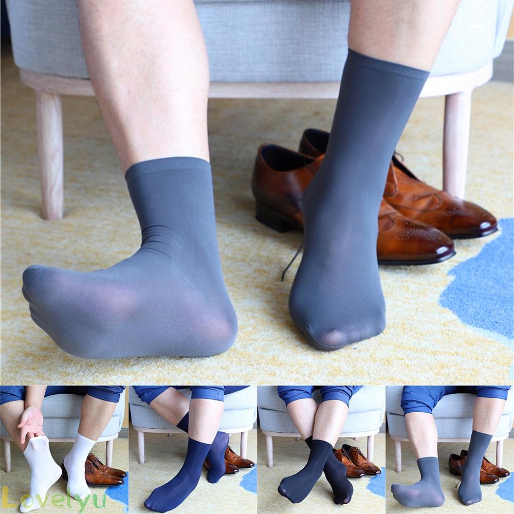Tất Ngắn Siêu Mỏng Co Giãn Bằng Lụa Cho Nam