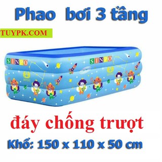 HỒ BƠI, BỂ BƠI phao 1m5 DÀY DẶN, ĐÁY CHỐNG TRƯỢT