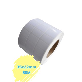 Giấy in Tem Nhiệt - decal 3 tem 35x22, 50 met - in tem, mã vạch