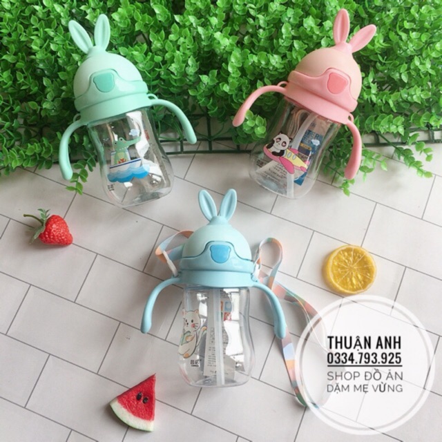 Bình nước tai thỏ cao cấp cho bé