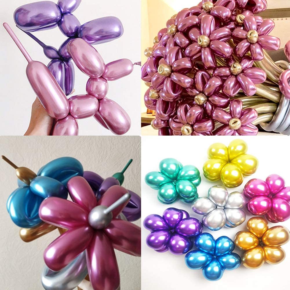 Set 2050 Bong Bóng Dài Dùng Để Trang Trí Tiệc Sinh Nhật / Đám Cưới