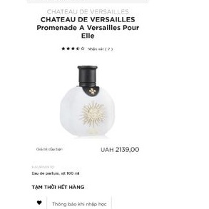 Nước hoa nữ VERSALES