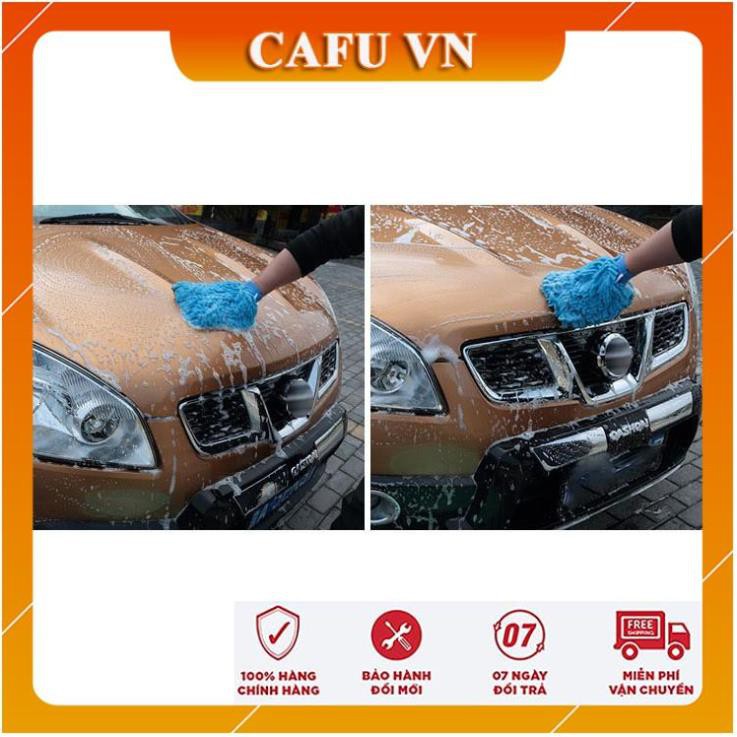 Bao tay lau rửa xe cho ô tô găng tay 2 mặt rửa xe máy, ô tô, lau dọn nội thất - CAFU VN