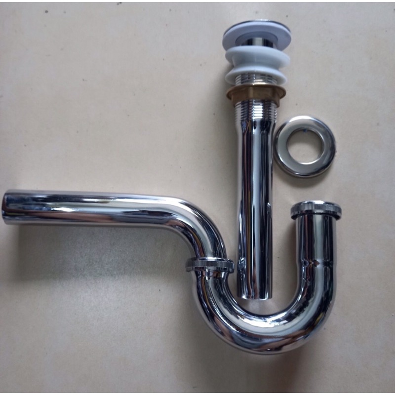 Xi phông thoát nước chậu rửa mặt lavabo inox