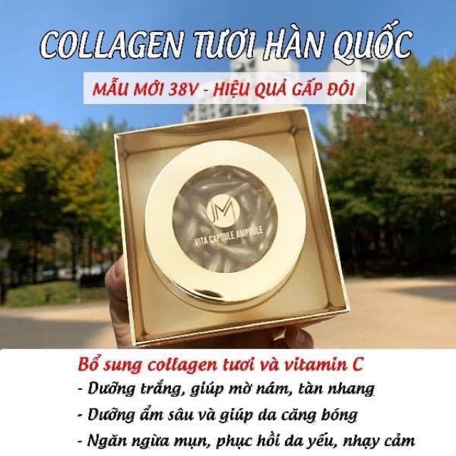 Viên Collagen tươi Ampoule Colagen Tươi Ammud 38 viên