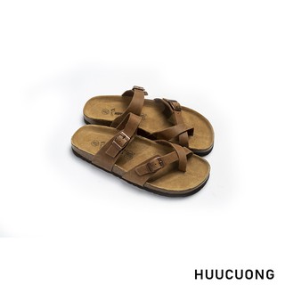 Dép xỏ ngón da bò nâu-dxndbn10071103