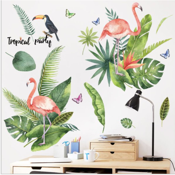 DECAL DÁN TƯỜNG PHONG CÁCH NHIỆT ĐỚI giá cam kết cạnh tranh toàn quốc có ảnh thật