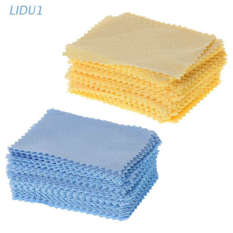 Set 100 khăn lau bụi bằng vải không dệt cho màn hình điện thoại máy tính