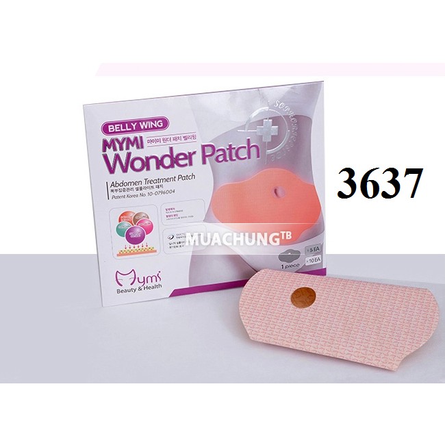 Hộp 5 Miếng dán tan mỡ bụng MYMI Wonder Patch Không Nóng