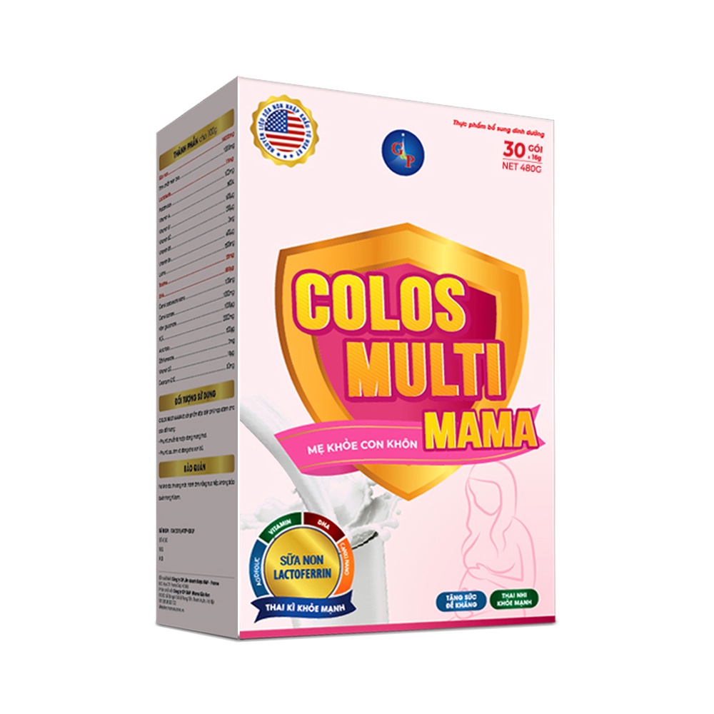 [Mã MKBCOL5 giảm 10% đơn 600K] Sữa bột Colosmulti Mama hộp 480g tăng cường sức đề kháng, dưỡng chất cho bà bầu