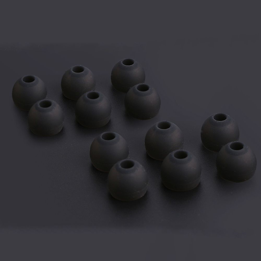 Nút Bọc Đầu Tai Nghe Bằng Silicon Mềm Thoải Mái Chống Bụi Không Đau Màu Đen