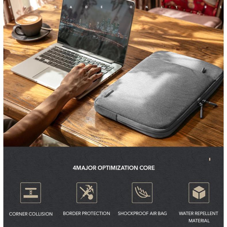 Túi chống sốc Kalidi 360° cho Macbook - Laptop đủ size 12-16inch màu đen/ hồng/ xanh tím than/ xám