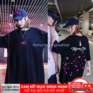áo thun stee tay lỡ nam nữ form rộng Stee Phản quang Marie màu đen Ngầu Store trumunisex