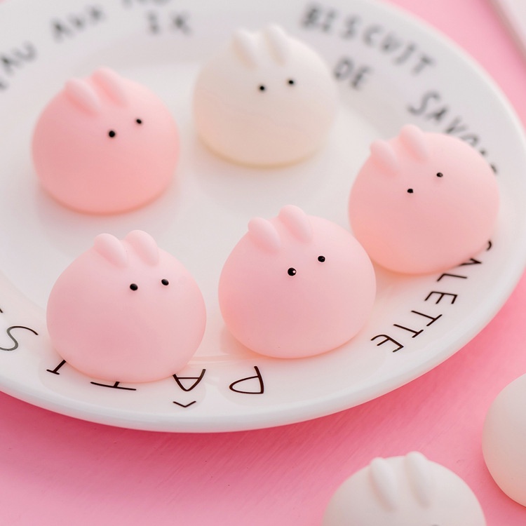 Đồ Chơi Xốp Squishy Giảm Stress Hình Thỏ Dễ Thương Cho Bé
