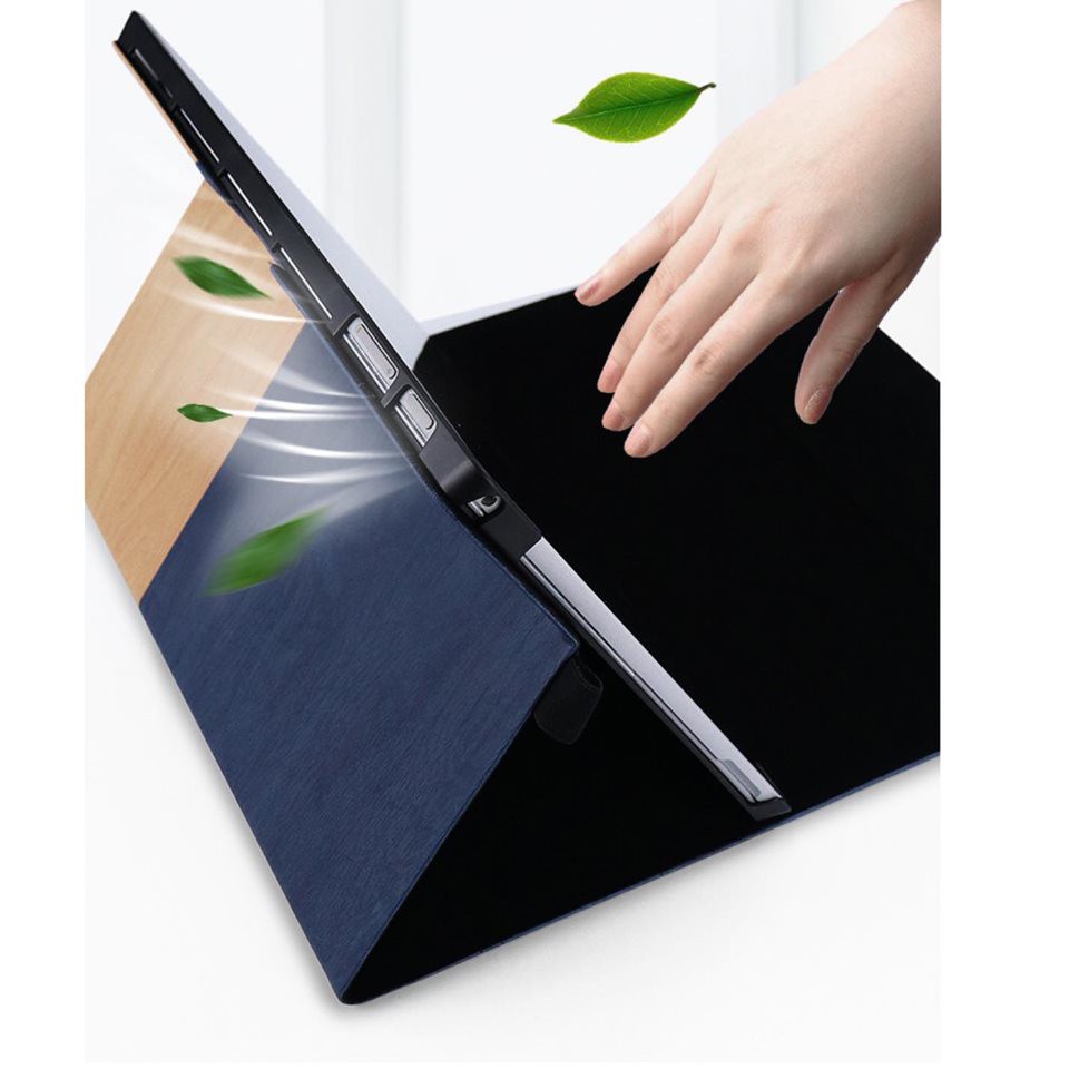 Bao da, túi da, cặp da chống sốc, chống nước cho Surface Pro 4, 5, 6, 7 hiệu Taikesen - Kèm ví đựng phụ kiện