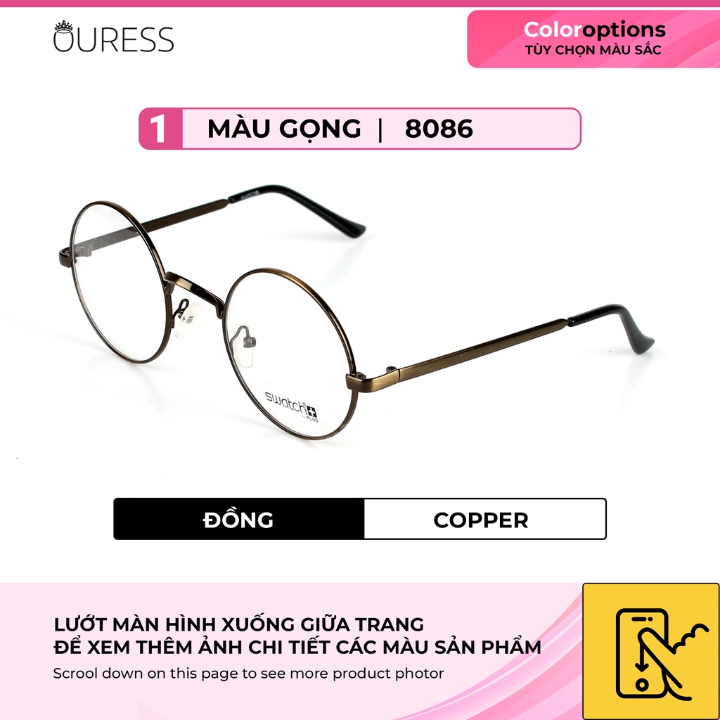Gọng Kính Hợp Kim Cao Cấp Siêu Bền Ouress 8086