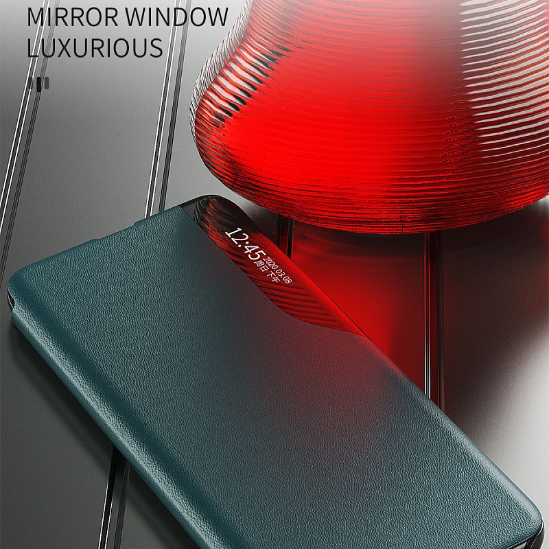 Vỏ Bao Da Điện Thoại Nắp Lật Nửa Mặt Hiển Thị Màn Hình Cho Samsung Galaxy Note8 Note9 Note10 pro Note20 Note20 + Ultra Ốp