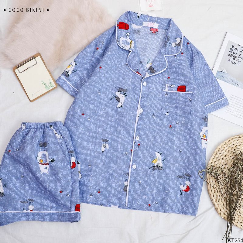 [Mã WA1606 giảm 15% đơn 99k] 𝑪𝑶𝑪𝑶 𝑩𝑰𝑲𝑰𝑵𝑰 Bộ Đồ Ngủ - Đồ Mặc Nhà Kate Thái ( KT254 ) | BigBuy360 - bigbuy360.vn