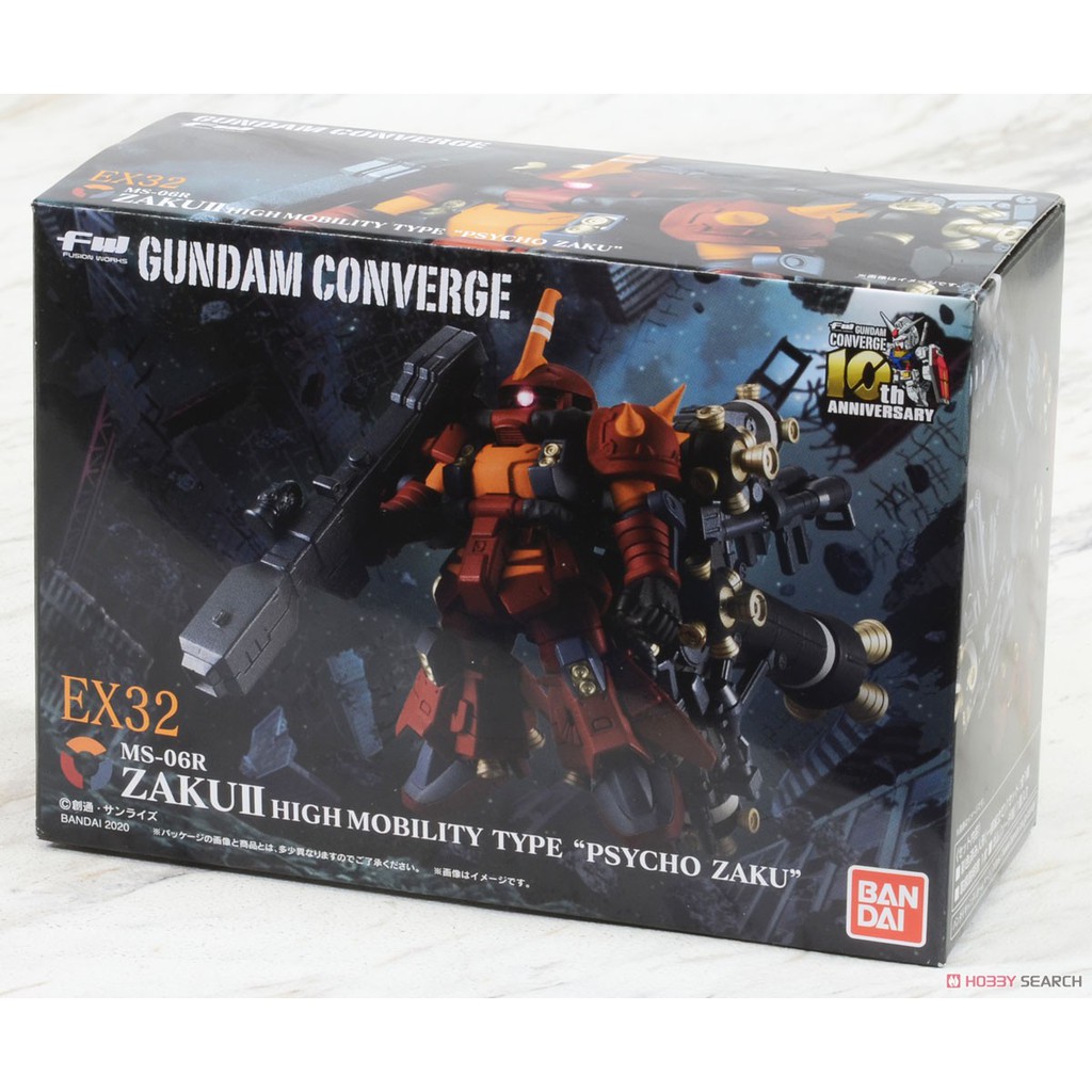 Mô Hình Converge EX32 Psycho Zaku 2 High Mobility Gundam Bandai Lắp Ráp Đồ Chơi Anime Nhật