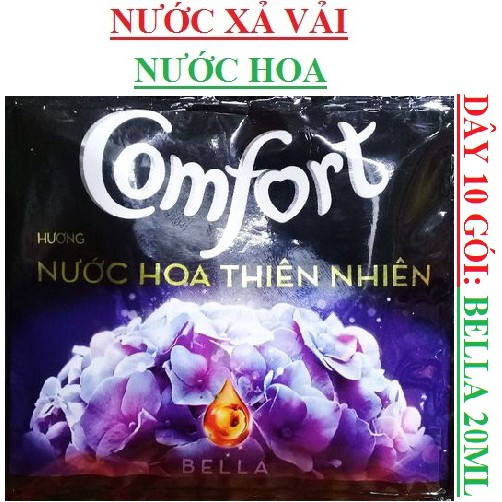 Dây 10 Gói Nước Xả Vải Comfort 1 lần xả/Đậm Đặc 5.0