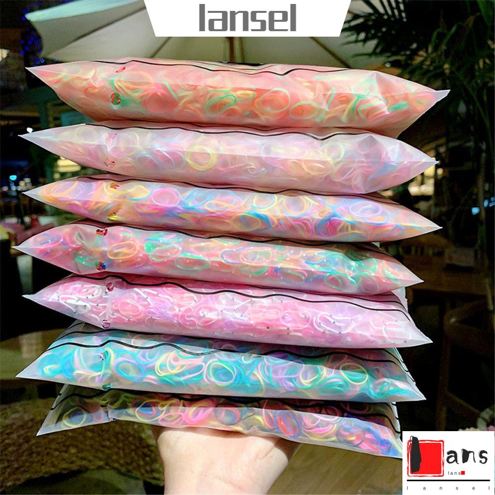 Set 1000 dây thun cột tóc co giãn dùng một lần thời trang cho nữ