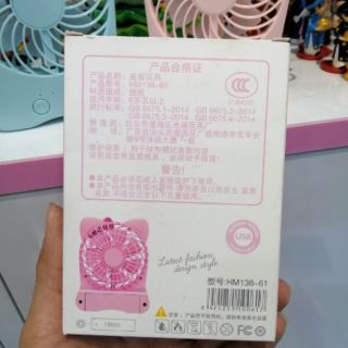 Quạt pin mini fan cooler star