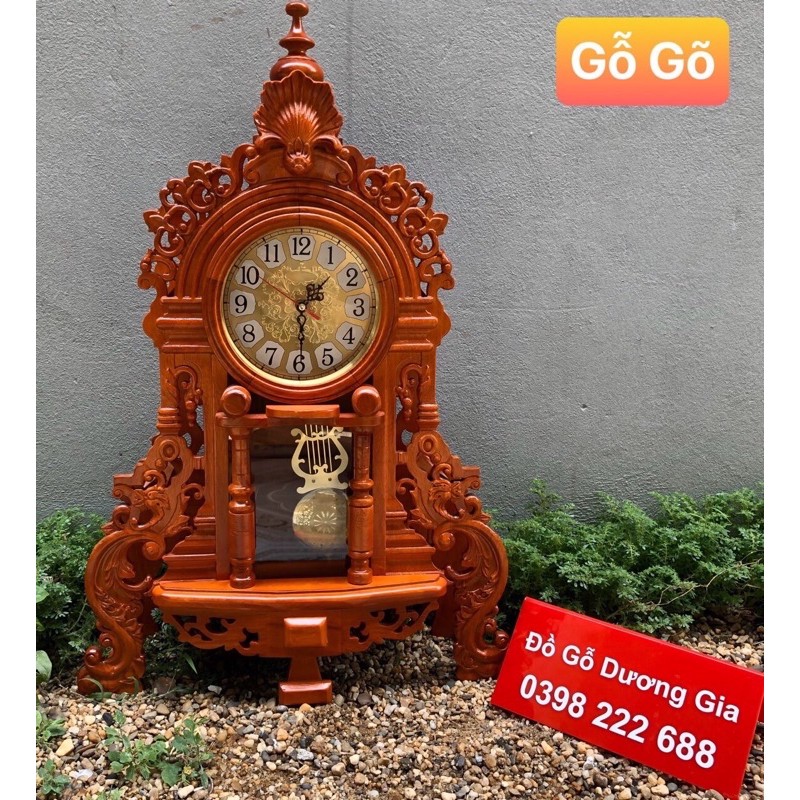 Đồng hồ, mẫu quả lắc để bàn bằng gỗ gõ [ giá xưởng ]