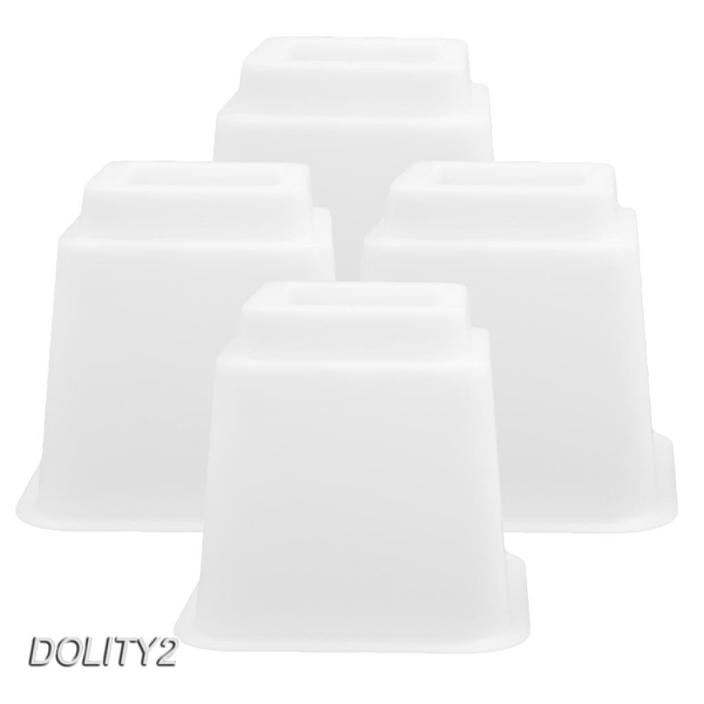 Set 4 Chân Nâng Ghế Sofa / Giường Ngủ 4 Cái Màu Trắng 3inch
