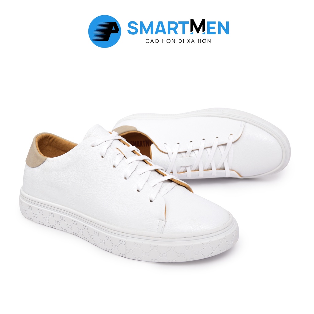 Giày thể thao Tăng chiều cao SMARTMEN STAR-04 Trắng