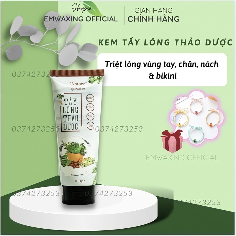 Kem tẩy lông thảo dược N'store 100ml