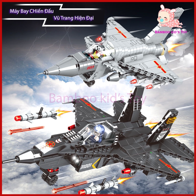 Đồ chơi xếp hình máy bay, mô hình lắp ráp tàu bay chiến đấu – hộp giấy cao cấp thích hợp làm quà tặng cho bé