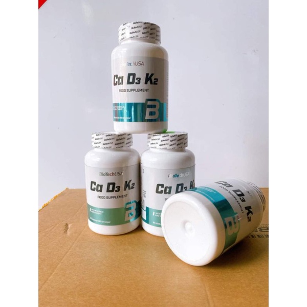 Viên Uống Bổ Sung Canxi Ca D3 K2 BiotechUSA Hộp 90 Viên
