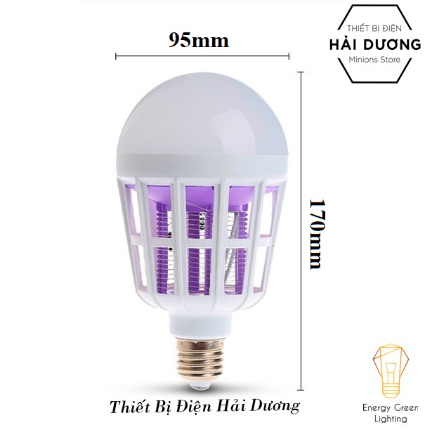 Bóng Đèn Led Chiếu Sáng Kiêm Bắt Muỗi 15w/20w Diệt Muỗi , Côn Trùng An Toàn Hiệu Quả Chống nước- Bảo hành 1 năm