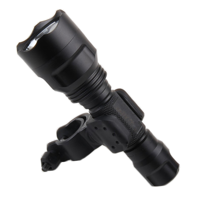 Giá đỡ đèn pin gắn tay lái xe đạp leo núi xoay được 360 độ