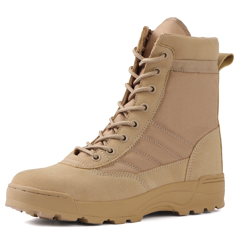 Giày Boots leo núi tập luyện quân đội ngoài trời dành cho nam nữ