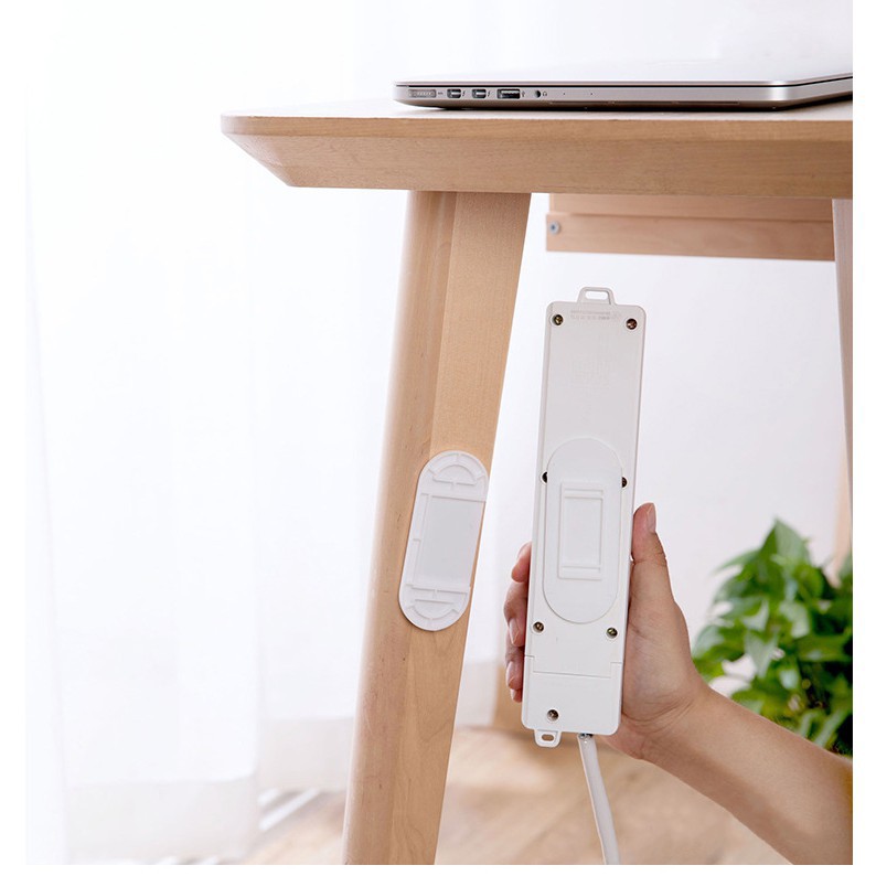 Hộ gia đình không đục lỗ cắm bảng ổ cắm treo tường gắn tường chắc chắn không đánh dấu giá đỡ phích cắm hàng