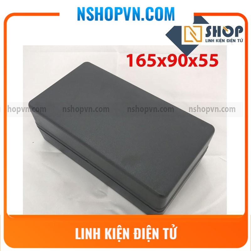 Hộp nhựa III 165x90x55 thích hợp cho việc chế tạo, làm hộp nguồn, hộp đựng mạch điện tử, hộp bảo vệ thiết bị