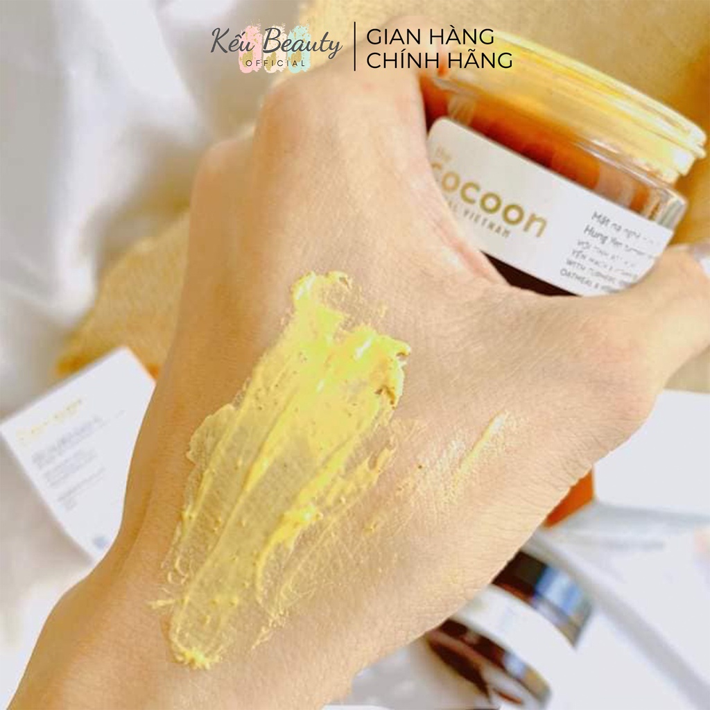 Mặt nạ nghệ Hưng Yên Cocoon Turmeric Face Mask sáng da cấp ẩm 30ml