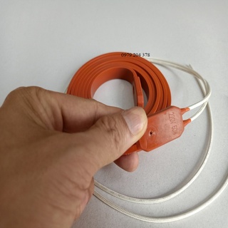 Dây dẹp 2mét-220v-60w dây điện trở silicone xả đá, sưởi cửa kho lạnh