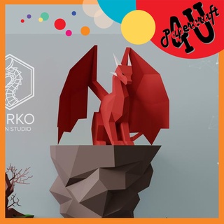 Mô hình giấy 3D treo tường: Đảo rồng