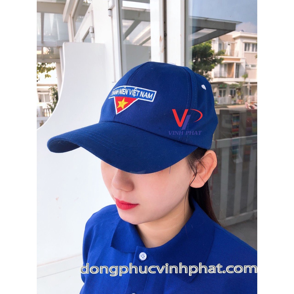 Nón (Mũ) Kết Đoàn Thanh Niên Thêu Logo - Đồng Phục Vĩnh Phát