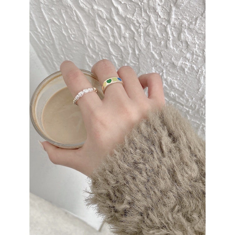 Nhẫ cá tính, Set nhẫn nhẹ nhàng, đơn giản