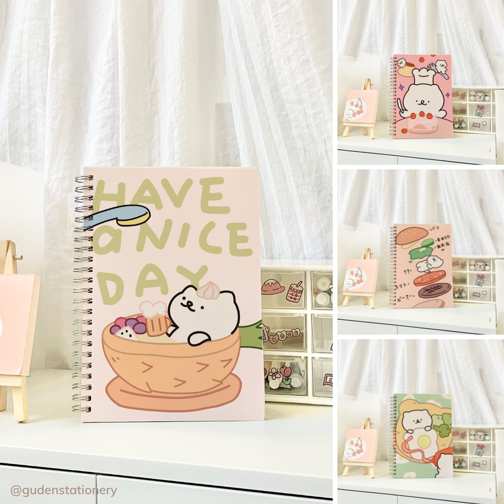 Sổ tay cỡ A5 chú gấu dễ thương ver2 120 trang_Guden Stationery
