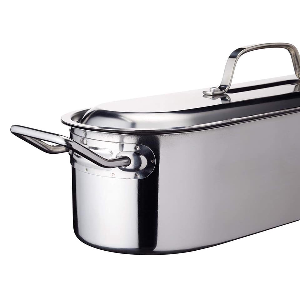 Nồi hấp cá Kitchen Craft có nắp đậy chất liệu Cromargan không gỉ