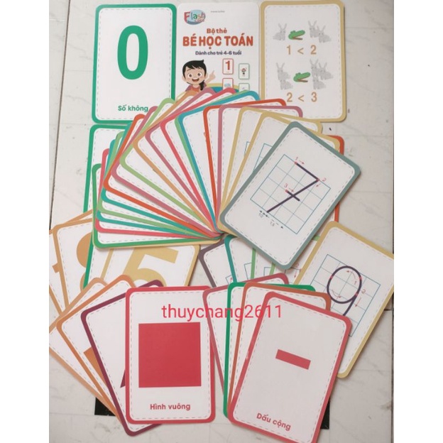 BỘ THẺ Flashcard BÉ HỌC TOÁN