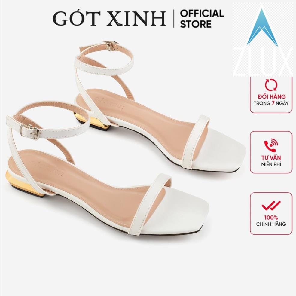 💇 Giày sandal nữ GÓT XINH SD2 da mềm trụ vuông đế cao 3cm 💇