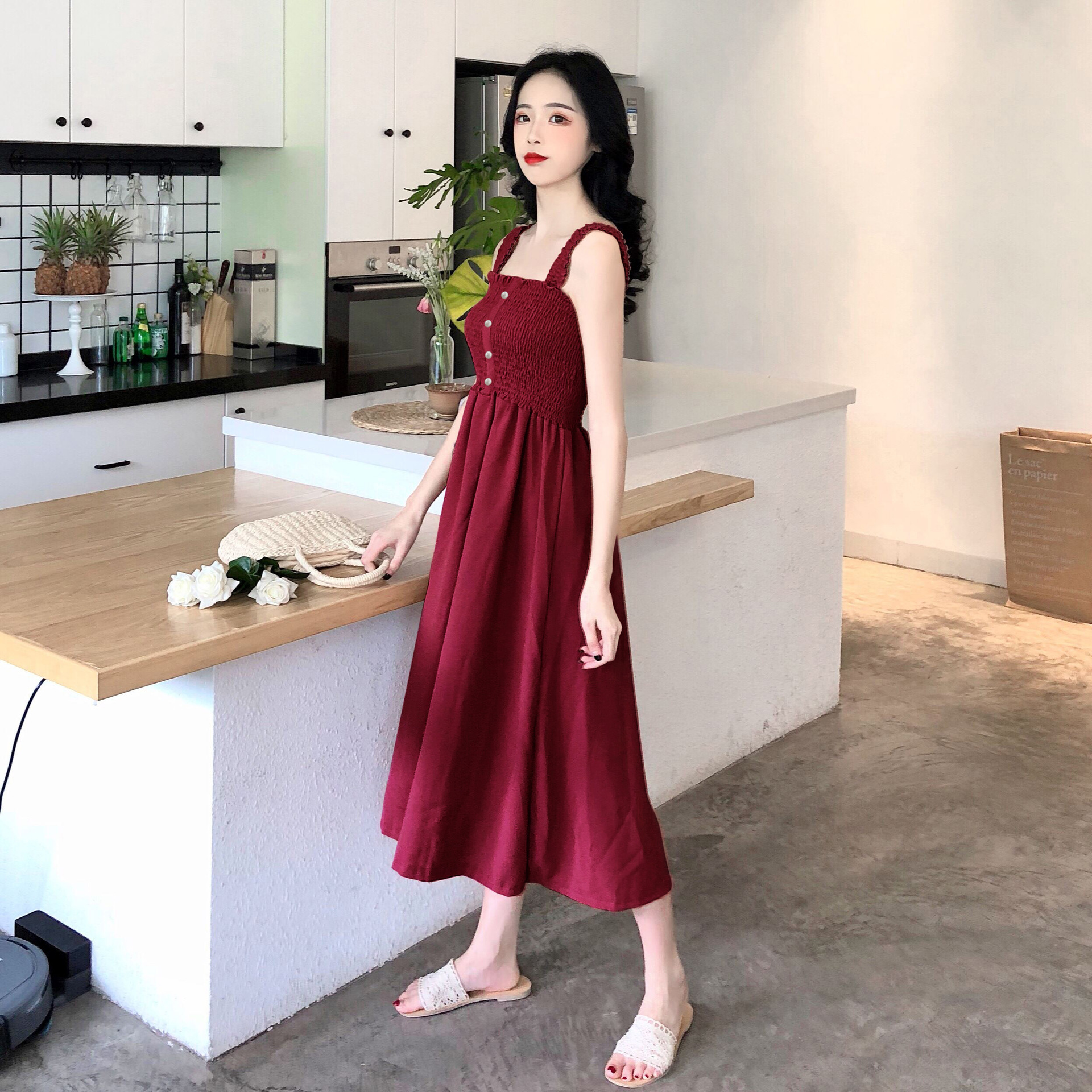 Thời trang mùa hè mới năm 2021 váy dài nữ gợi cảm | BigBuy360 - bigbuy360.vn