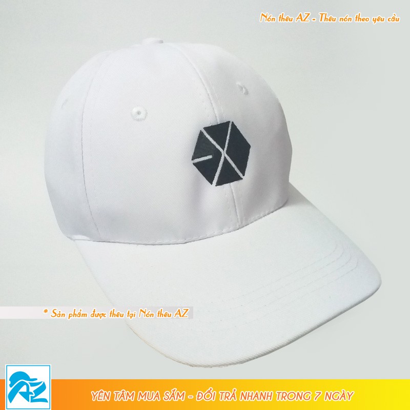 [Mã FAMARAL1 giảm 10K đơn 50K] Nón kết nam nữ thêu logo Exo Planet màu trắng và đen - Mũ lưỡi trai MT541